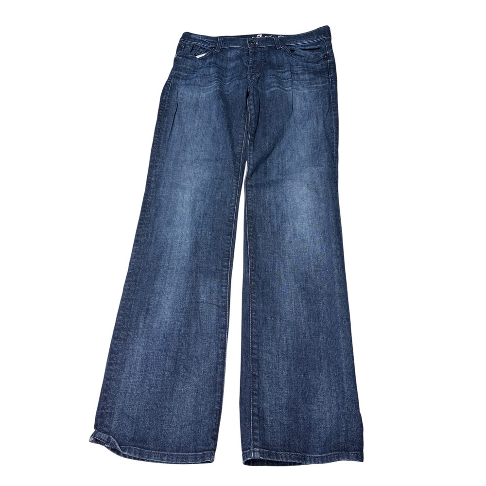 7 For All Mankind Standard Straight Leg Dark Wash Jeans Mens 33X33 ATA519702S